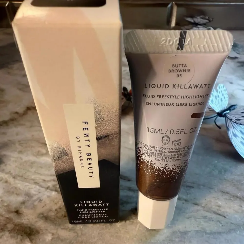 Fenty Beauty Liquid Killawatt Fluid Freestyle Highlighter-Butter Brownie 05-NIB